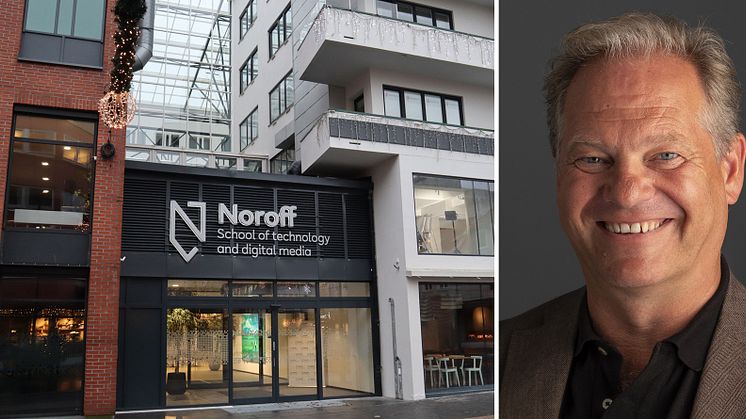 Til høyre: Lars Erik Torjussen, administrerende direktør i Noroff.