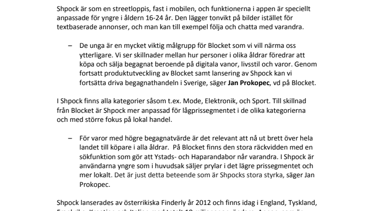 Blocket lanserar ny app för den yngre målgruppen 