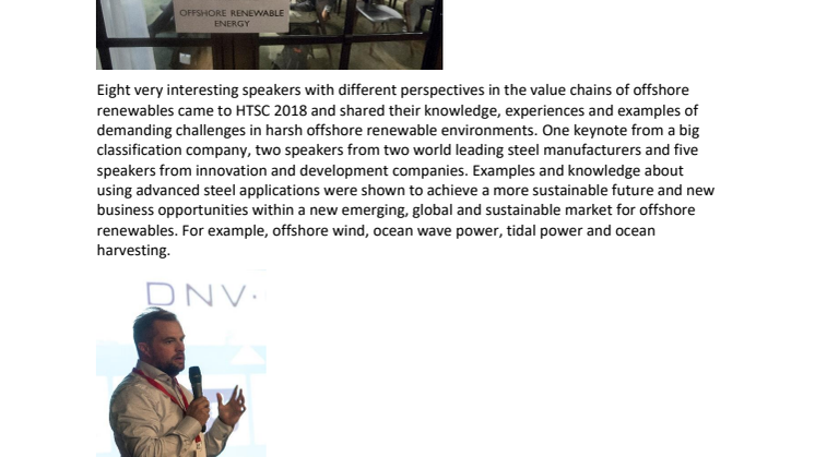 Sustainable steel applications for offshore renewables –interesting innovations and development within floating offshore wind power and marine technologies