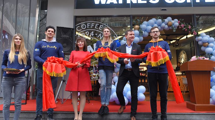 Wayne’s Coffee has opened its first café in China 
