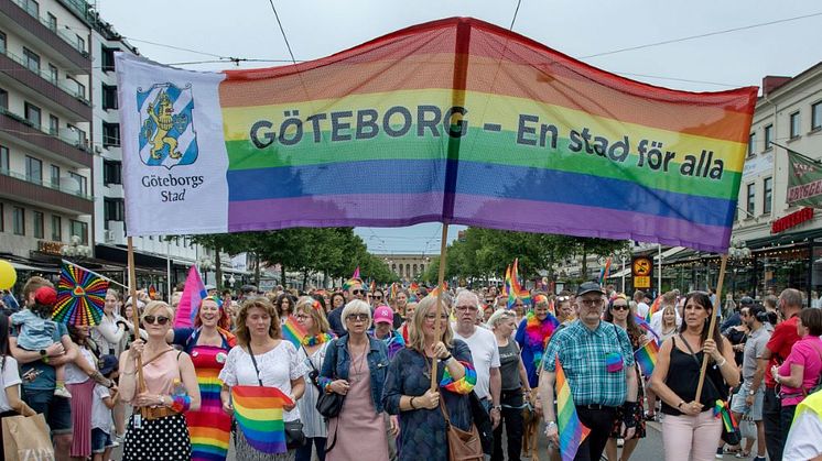 Första Prideparaden i Kortedala