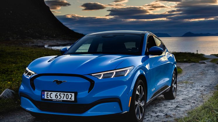 Nye Ford Mustang Mach-E får toppscore og 5 stjerner i Euro NCAP