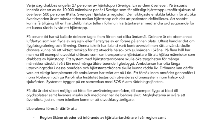 ​Starta hjärtan med hjälp av drönare!
