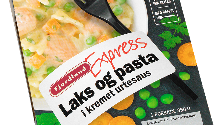 Fjordland Express Laks og pasta i kremet urtesaus