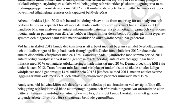 Kraftsamling för effektivare akuta vårdflöden 