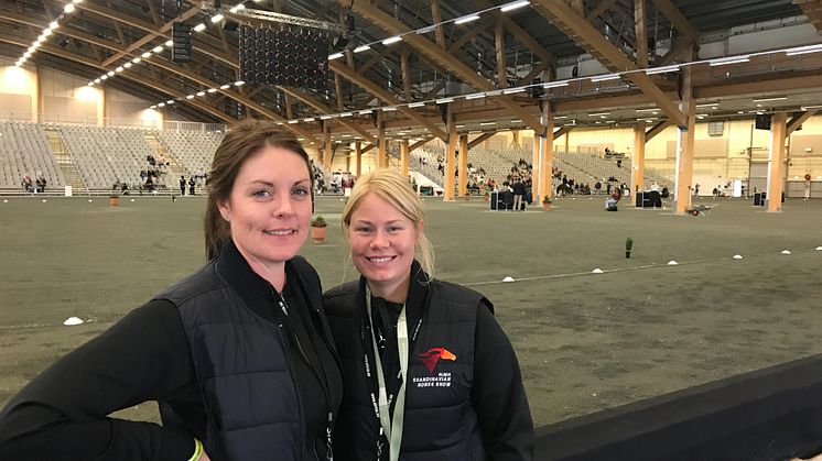 Jennie Filipsson Eriksson och Rebecca Benje, initiativtagare till Elmia Icelandic Show.