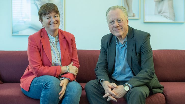 Direktør for Munchmuseet Stein Olav Henrichsen sammen med direktør i Kulturtanken Lin Marie Holvik