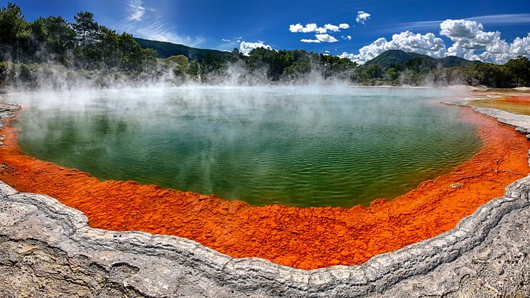 Rotorua och champagne pool - Nya Zeeland