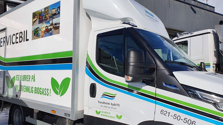 IVECO biogasskjøretøy i Trondheim kommune