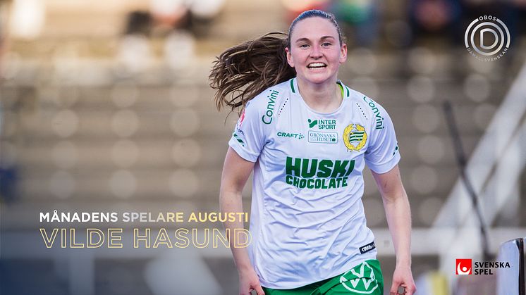 Vilde Hasund är månadens spelare i OBOS Damallsvenskan