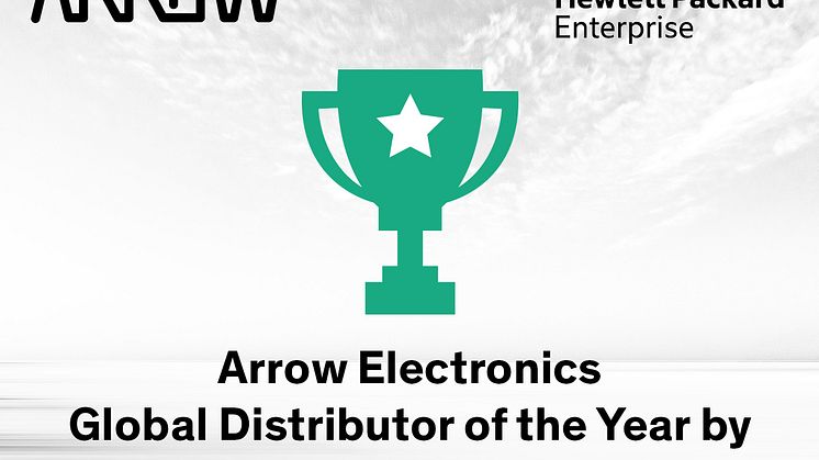 Arrow Electronics utsedda till Global Distributor of the Year av Hewlett Packard Enterprise