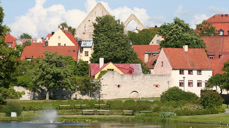 Vy över Visby