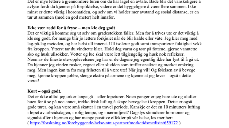 Lar du deg stoppe av været?
