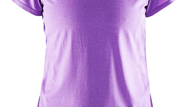 Pure light tee (dam) i färgen lilac melange. Rek pris 350 kr.