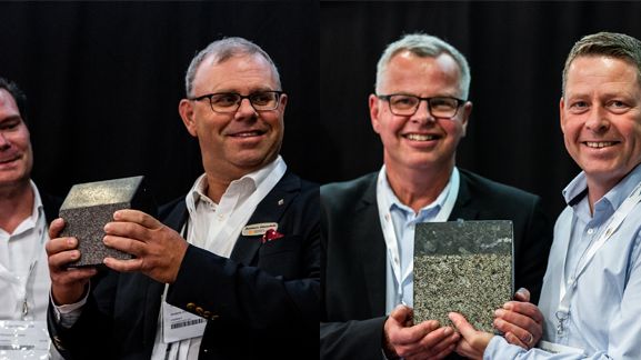 Richard Mattsson, stadsarkitekt Borås, Anders Glemfelt, näringslivschef Borås, Peter Lönn, kommundirektör Härryda och Per Vorberg, kommunstyrelsens ordförande i Härryda