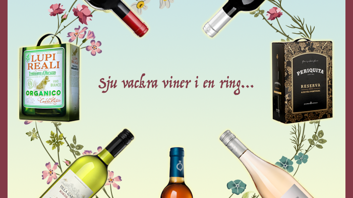 Sju vackra viner i en ring…  Fira MIDSOMMAR i gott sällskap!