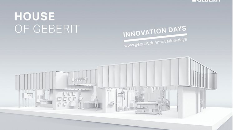 «House of Geberit»: Geberit vil streame presentasjonene fra Innovation Days fra et ekte messeområde.