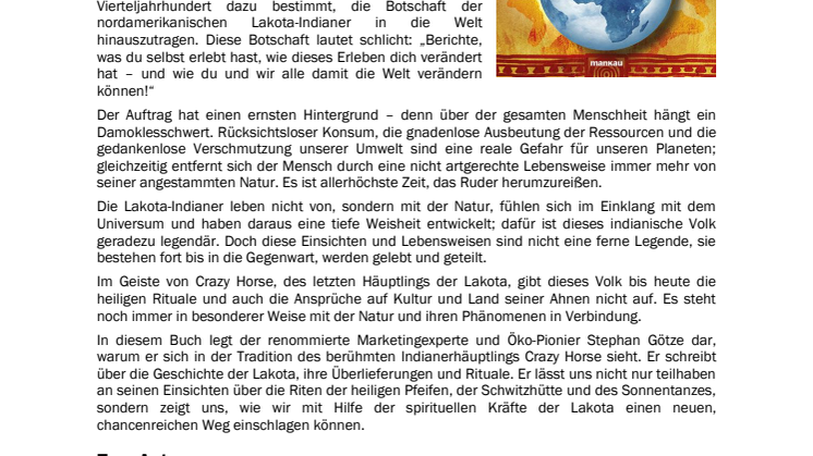 Waschzettel "Hüter der Schöpfung"