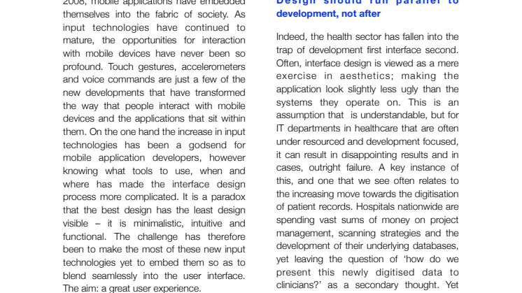 Apps and their relevance to the Healthcare sector