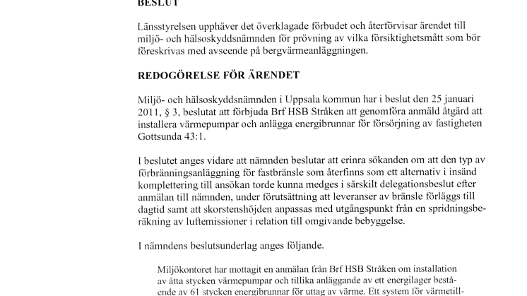 Länsstyrelsen upphäver kommunens beslut