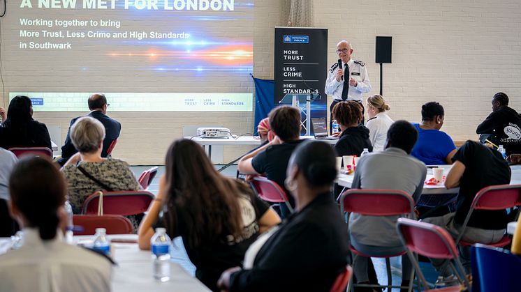 The Commissioner at an event in Southwark