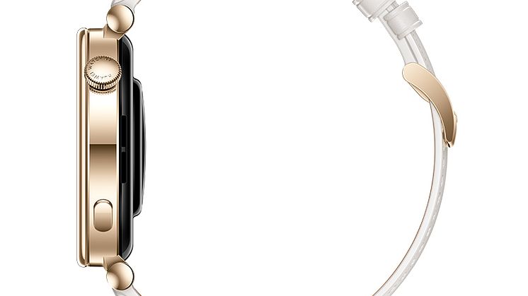 Huawei Watch GT4_41mm_White leather_Side Left