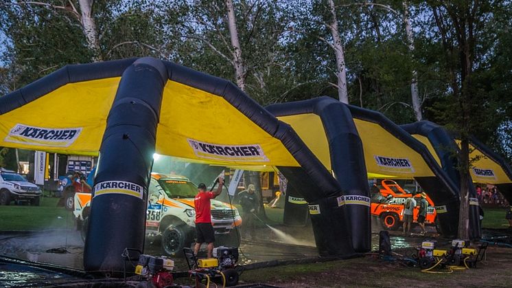 Kärchers tvättdepåer Rally Dakar 2016
