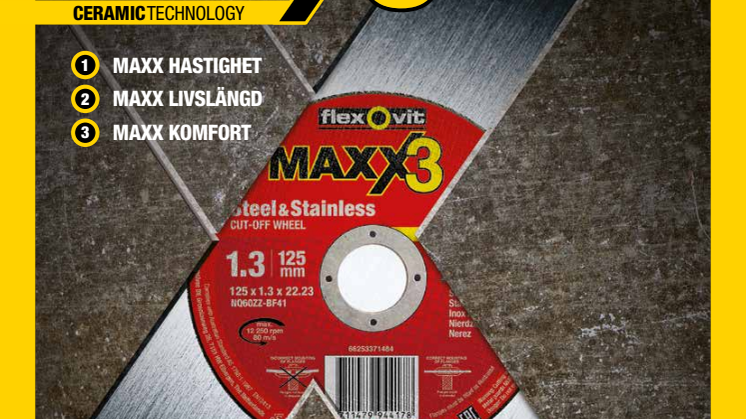 Flexovit Maxx3 Kapskivor - Broschyr
