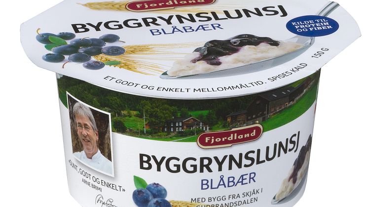 Byggrynslunsj med blåbær