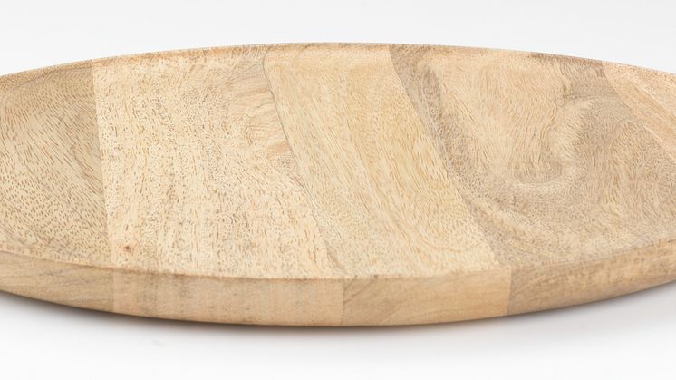 Dekorationsbakke GERNER Ø30cm træ (60 DKK)