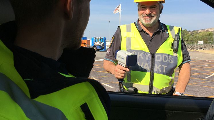 Vi genomförde  under dagen hastighetskontroller på terminalen.