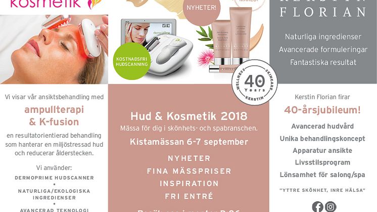 Träffa oss på Hud & Kosmetik-mässan!