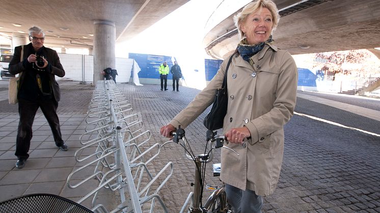 Hamilton (M): Nya cykelparkeringsplatser klara nära Centralstationen 