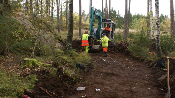 Utgrävningar visas på Torp