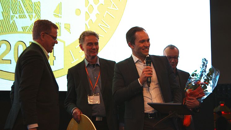 Guldmedaljen delas ut på Nordbygg 2014