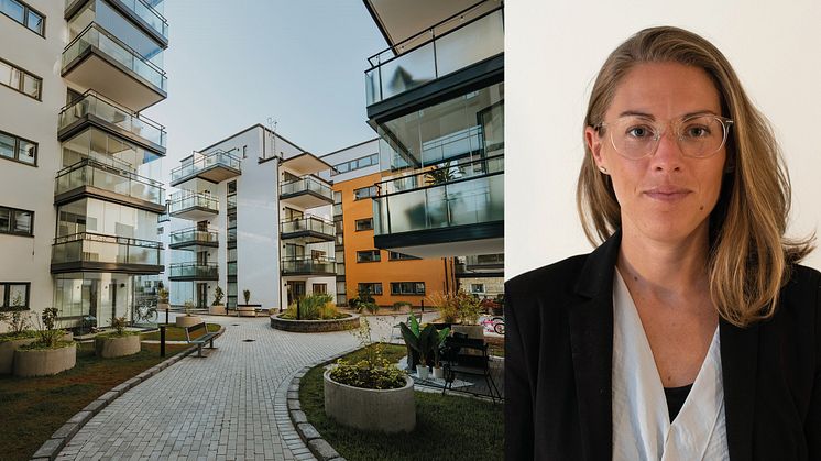 Cecilia Jutell, analytiker på HSB Stockholm presenterar Stockholms bostadsrättsbarometer 2020