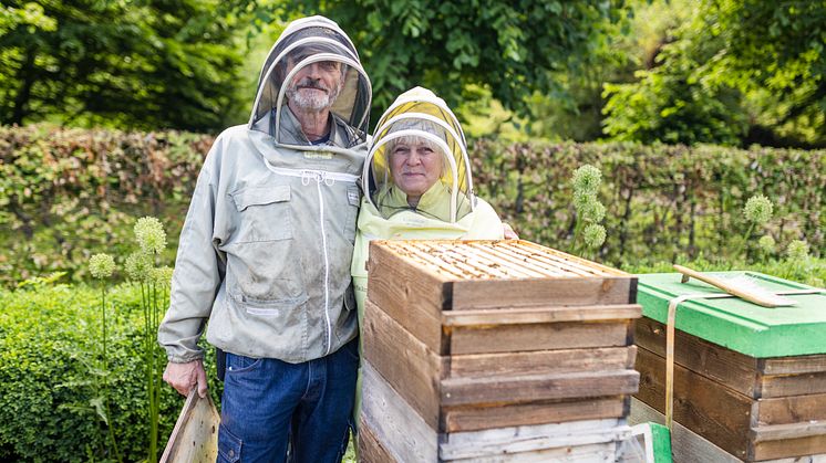 Biodlarna Johan Falk och Marie Backman på Katrinetorp