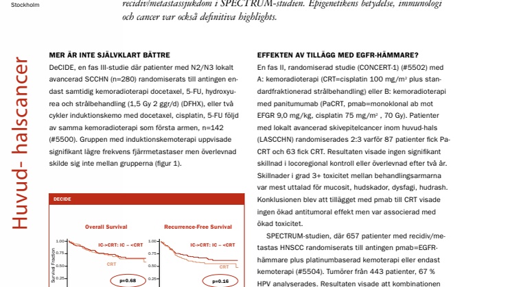 Professor Eva Munch-Wikland: Risken för orofaryngeal cancer ökar med tidig sexdebut, ASCO 2012