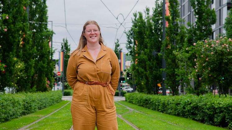 Leder i Bjørvikaforeningen, Ida Gravdal Haldorsen, jobber på aktivt for medvirkning i Bjørvika. Foto: Andrea Rygg Nøttveit
