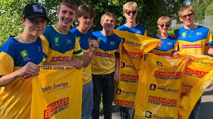 Adolfsbergs IK, en del av Städlandslaget. Foto: Adolfsbergs IK/Städa Sverige.