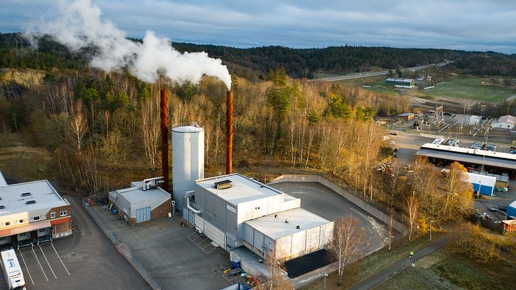 Solör Bioenergis anläggning i Mölnlycke
