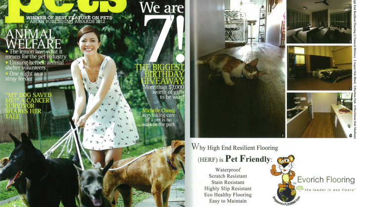 Evorich Flooring Featured in PETS Magazine 2013