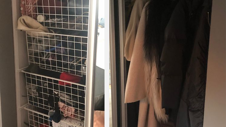 DK_Elfa - Kathrine Sørland - Skyvedørsgarderobe - Gang - FØR