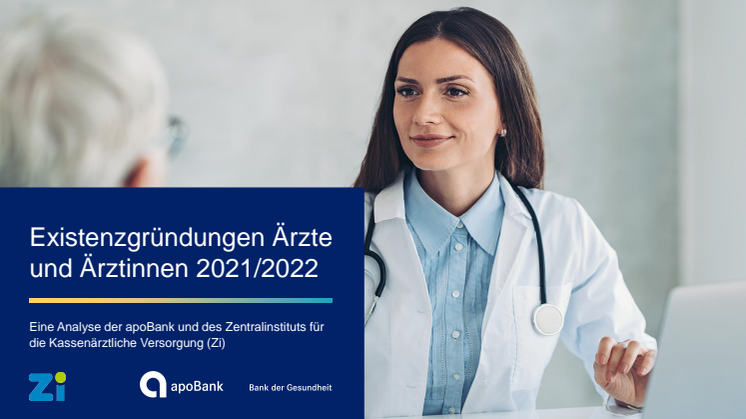 Grafiken zur Pressemeldung: ärztliche Existenzgründungen 2021/2022
