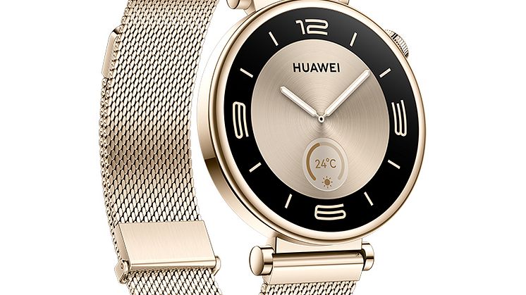 Huawei Watch GT4_41mm_Golden metal_Front right
