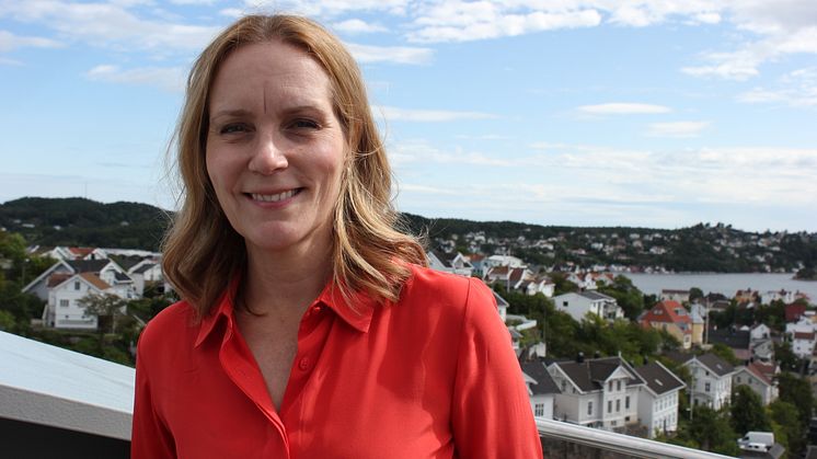 Riksantikvar Hanna Geiran fotografert under Arendalsuka 2021. Foto: Øyvind Aase Fluge, Riksantikvaren