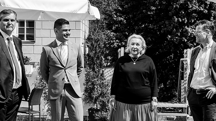 Leif Linde, ordförande, Arbetsgivarföreningen KFO, Tobias Nilsson, förbundsdirektör, Arbetsgivarförbundet Idea, Veronique Lönnerblad, ordförande, Arbetsgivarförbundet Idea och Petter Skogar, förbundsdirektör, Arbetsgivarföreningen KFO.