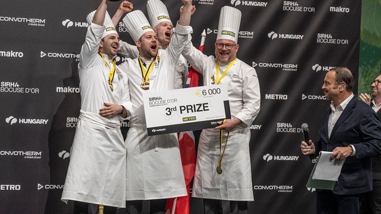 Team Norway and chef Filip August Bendi. Photo: Tom Haga