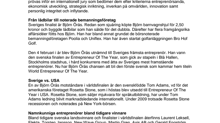  Två svenskar möts i entreprenörs-VM i Monte Carlo