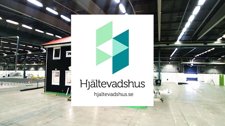 Ett hus byggs på Hem och Villa mässan.
